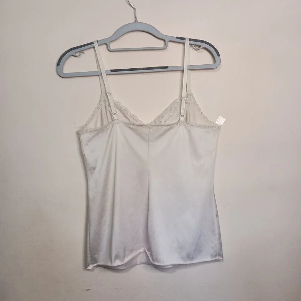 Vintage Vanity Fair Camisole Size 32/S Beige Lace Trim Adjustable Straps VGUC - Picture 4 of 6